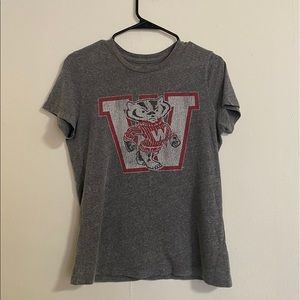 Wisconsin Bucky Badger Retro Tshirt (S)